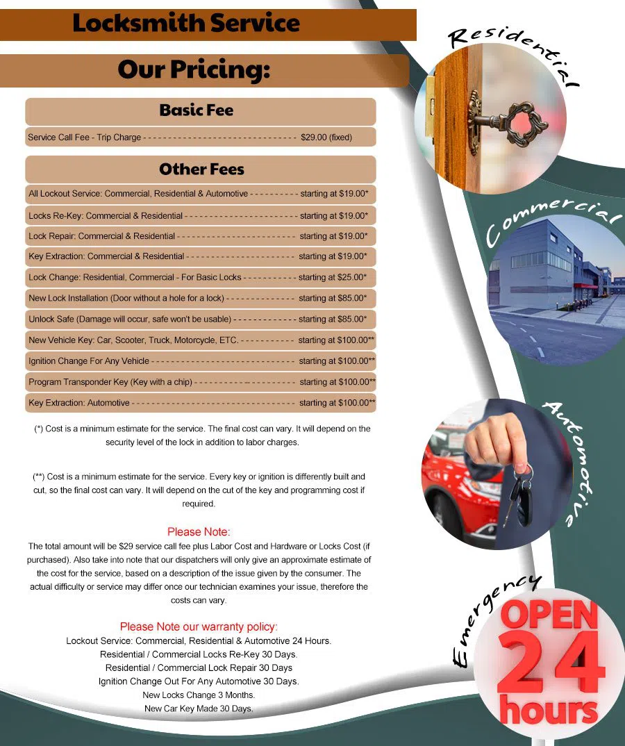 Interstate Locksmith Shop Fort Lauderdale, FL 954-364-3659